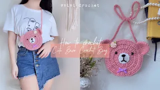 🐻 How To Crochet Bear Bag | Cute Crochet Bag 🐻