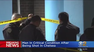 Man in critical condition after being shot in Chelsea