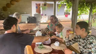 FAMÍLIA REUNIDA 🙌ELES VIERAM PASSAR O DIA AQUI ❤️ GABY GANHA UMA BICICLETA 😍 DIA MARAVILHOSO FRAN