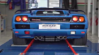 Lamborghini Diablo SV doing DYNO PULLS | 7500rpm 5.7 N/A V12 | OnBoard, Accelerations & Dyno Graph