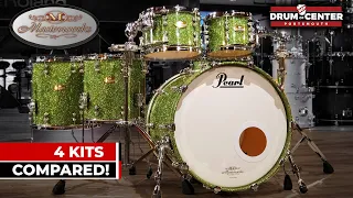 Pearl Masterworks Drum Set Comparison - 4 Kits Head to Head!