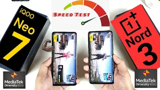 Oneplus Nord 3 vs iQOO Neo 7 Speedtest Shocking Results OMG 😳😱🔥🔥🔥#oneplusnord3