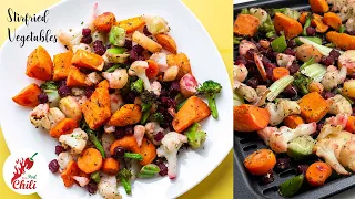 Air Fryer Frozen Stir - Fry Vegetables | Easy Air fryer recipes | ASMR Cooking