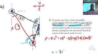 FM 20 Ch 3 Review #12 (Solving triangles with directions)