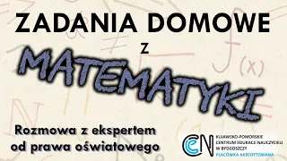 Zadania domowe z MATEMATYKI - prawo oświatowe