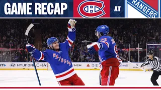 GAME RECAP: New York Rangers vs Montreal Canadiens (2/15/24)