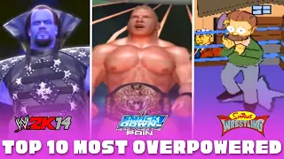 Top 10 Most Overpowered Wrestlers In Video Game History | Video Games On The Internet