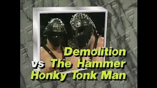 Demolition vs Honky Tonk Man & Greg Valentine   Wrestling Challenge May 14th, 1989