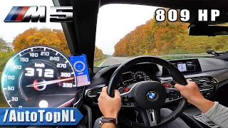 809HP BMW M5 F90 | 312KM/H on AUTOBAHN [NO SPEED LIMIT] by AutoTopNL