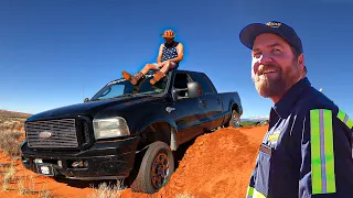 What Were You Thinking? Ford Super Duty Jumping The Dunes.