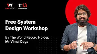 Biggest Workshop on HotStar Tech System Design @ 8:00 pm IST by the World Record Holder, Vimal Daga