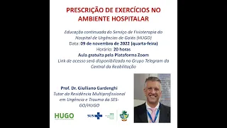 Prescrição de exercício no ambiente hospitalar