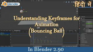 Blender | Understanding Keyframes for Animation(Bouncing Ball) | Hindi, Easy |