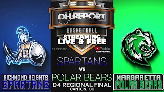 #4 Richmond Heights vs #10 Margaretta Boys Hoops D4 Regional Semifinals