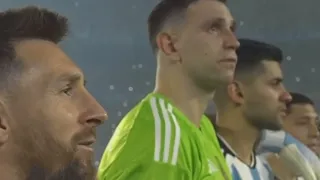 Lionel Messi in tears🥺 | The moment as Argentina welcome back their World Cup Winners