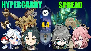 Spiral Abyss 4.4 | C0 Xiao Hypercarry & C0 Alhaitham Spread | Floor 12 | Genshin Impact