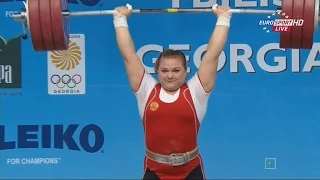 2015 European Weightlifting Championships Women's +75 kg  Тяжелая атлетика Чемпионат Европы