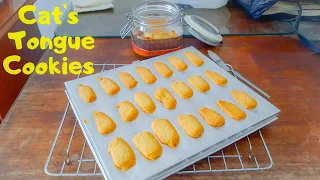 Cat's Tongue Cookies / Katzenzungen/ Langues de chat