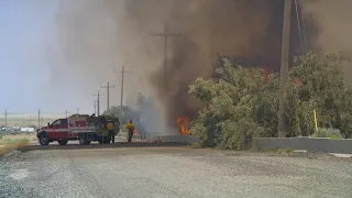 Multiple fires burn across northern Utah, closing roads