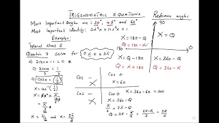 Trigonometric equations