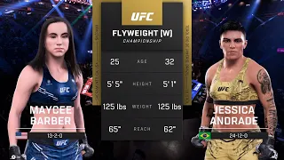 UFC 5 Gameplay Maycee Barber vs Jessica Andrade