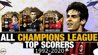 ALL CHAMPIONS LEAGUE TOP SCORERS IN HISTORY (1992-2020) | ft. Ronaldo, Messi, Van Nistelrooy, ...