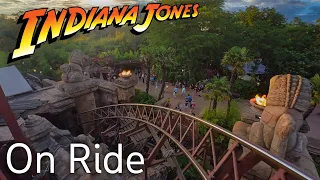 [4K] Indiana Jones and the Temple of Peril - On Ride - Disneyland Paris