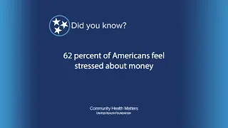 62 percent of Americans feel stressed about money