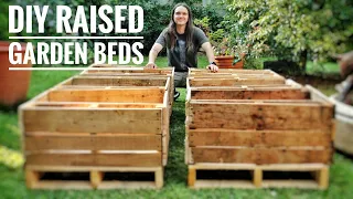 DIY - Raised Garden Beds made with Pallets