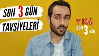 #YKS'ye 3 Gün Kala 3 Önemli Tavsiyem