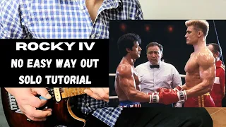 How To Play No Easy Way Out Guitar SOLO Lesson