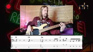 Red Hot Chili Peppers - Poster Child - Bass Playthrough with Tab