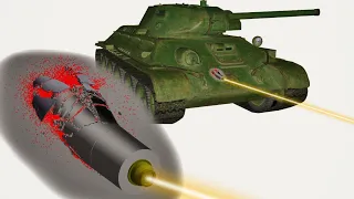 Panzer III vs T-34 | Pzgr 39 | Armor Penetration Simulation