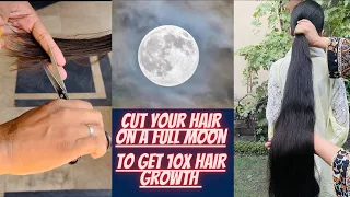 Cut your hair on a full moon || longer thicker hairs || lunar cycle @Zonnilifestyle