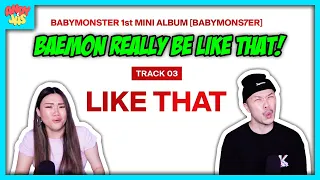 BABYMONSTER - ‘LIKE THAT’ | REACTION!