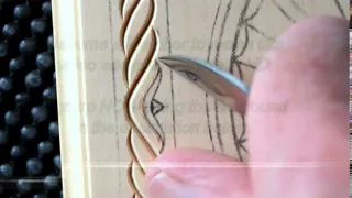My Chip Carving - how to carve a rope border