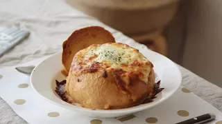 Shrimp Cream Pasta in Bread Bowl | Honeykki 꿀키
