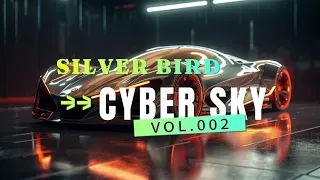002 Silver Bird Hyper Car in Cyber Sky