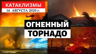 Катаклизмы за день 16 августа 2020 года | Огненный торнадо в США!  Изменение климата! Climate Change