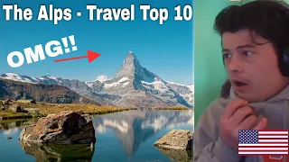 American Reacts Top 10 Places To Visit In The Alps | Ryan Shirley