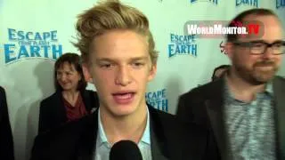 Cody Simpson on working with Justin Bieber at 'Escape from Planet Earth' premiere