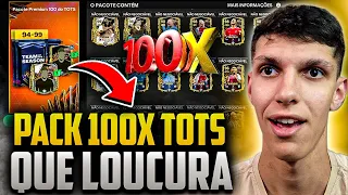 BUGADO? O MELHOR PACK DO JOGO CHEGOU🔥🤩 100x CARTAS TOTS, ICONS E MAIS😱 FC MOBILE 24