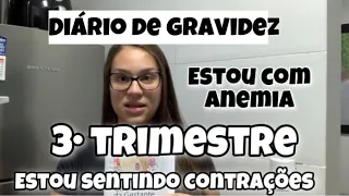 DIÁRIO DE GRAVIDEZ: ESTOU SENTINDO CONTRAÇÕES, QUANTOS KILOS JÁ ENGORDEI, ESTOU COM ANEMIA