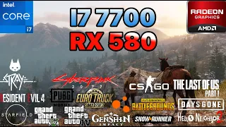 I7 7700 & RX 580 | TESTED IN 17 GAMES | IN 2024