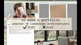 how to make a portfolio (Master of Landscape Architecture - RISD & UofT)