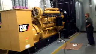 Russ Diesel 2000 KW Cat generator start up