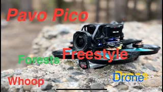 BetaFpv Pavo Pico Whoop Freestyle FPV Drone in the forests