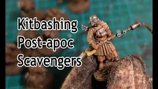 Kit-Bashing post apocalyptic scavengers from Stargrave/Perry minis