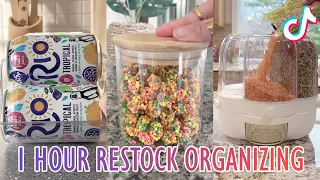 1 Hour ⏳ Cleaning Restock🥫 and Refill Organizing📚🍓 TikTok  Satisfying ASMR Compilation ✨