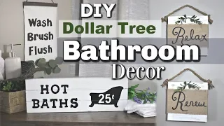 Dollar Tree Farmhouse Bathroom Decor | DIY Bathroom Dollar Tree Decor | Krafts by Katelyn